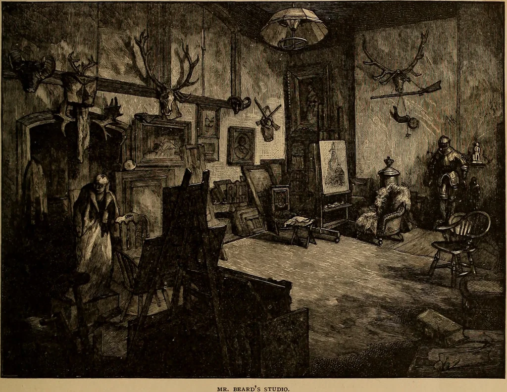 An illustration from Our American artists, 1879, leaf 14