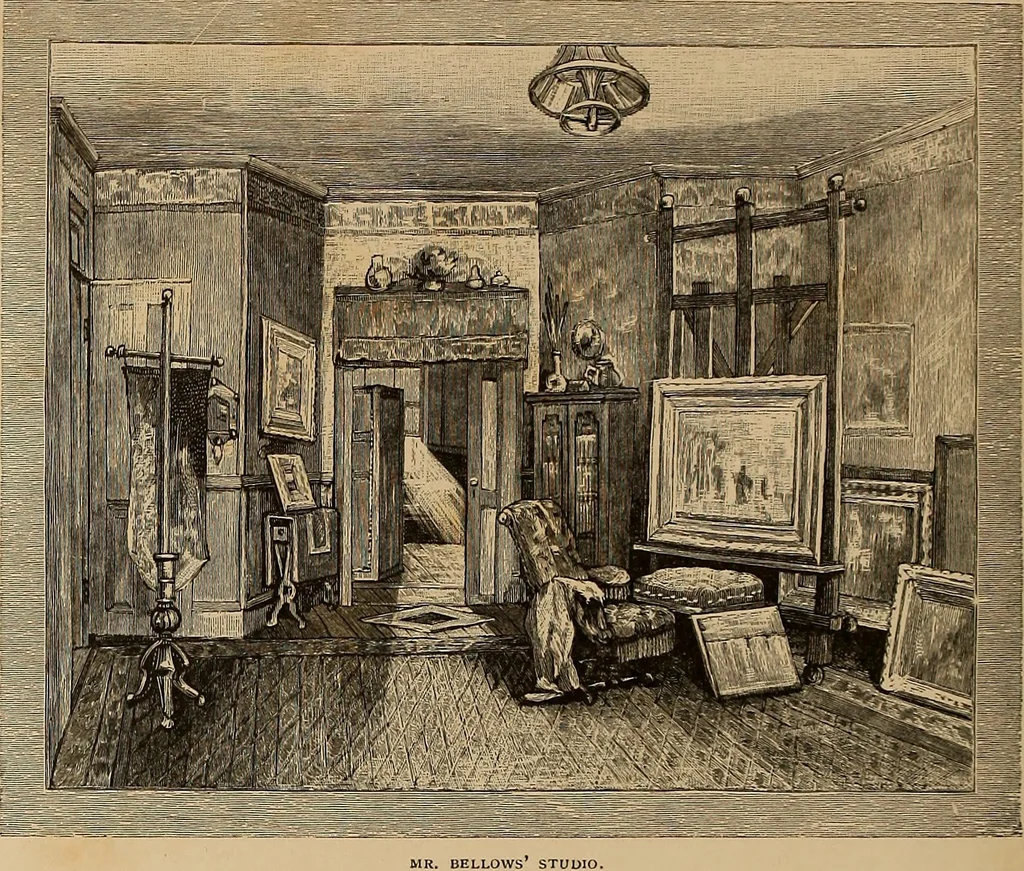 An illustration from Our American artists, 1879, leaf 19