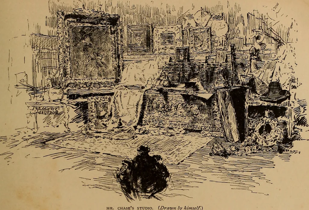 An illustration from Our American artists, 1879, leaf 28