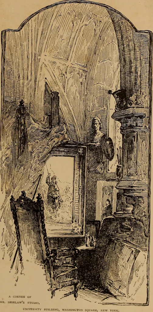An illustration from Our American artists, 1879, leaf 38