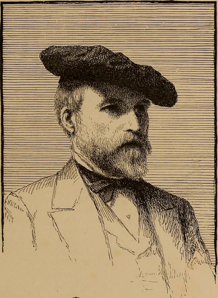 An illustration from Our American artists, 1879, leaf 46