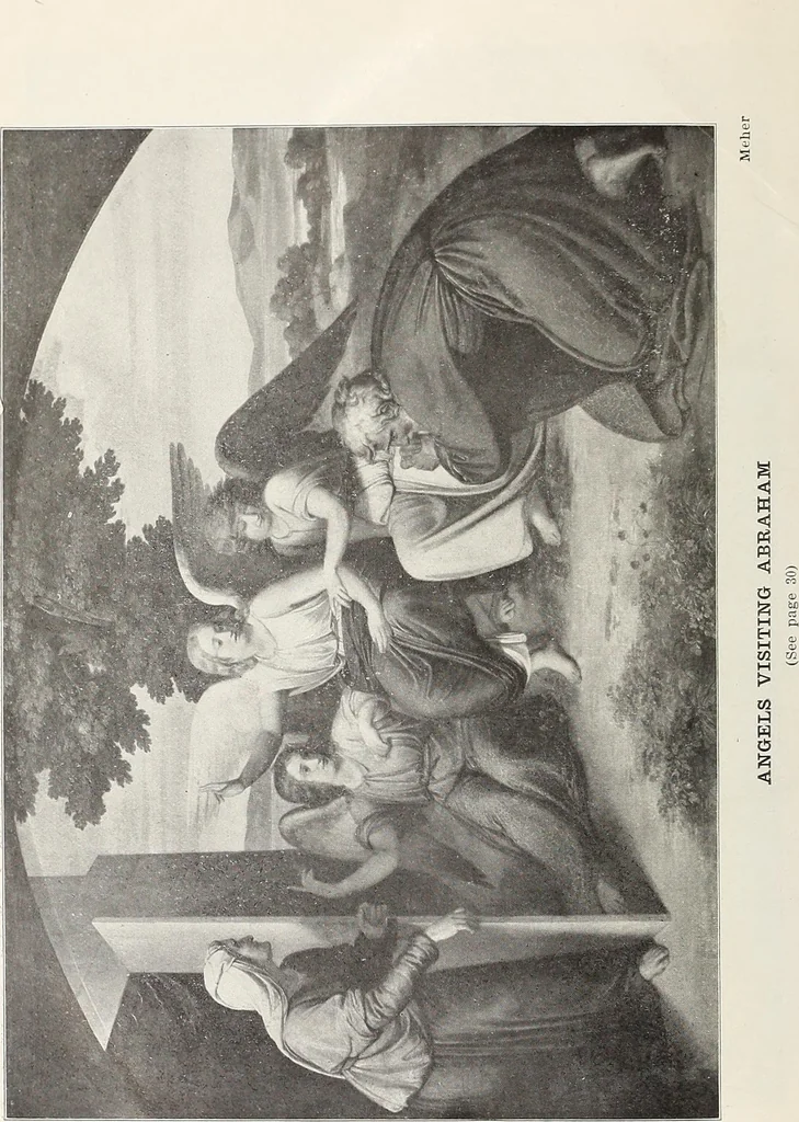 An illustration from Our angel friends in ministry and song, 1903, leaf 19