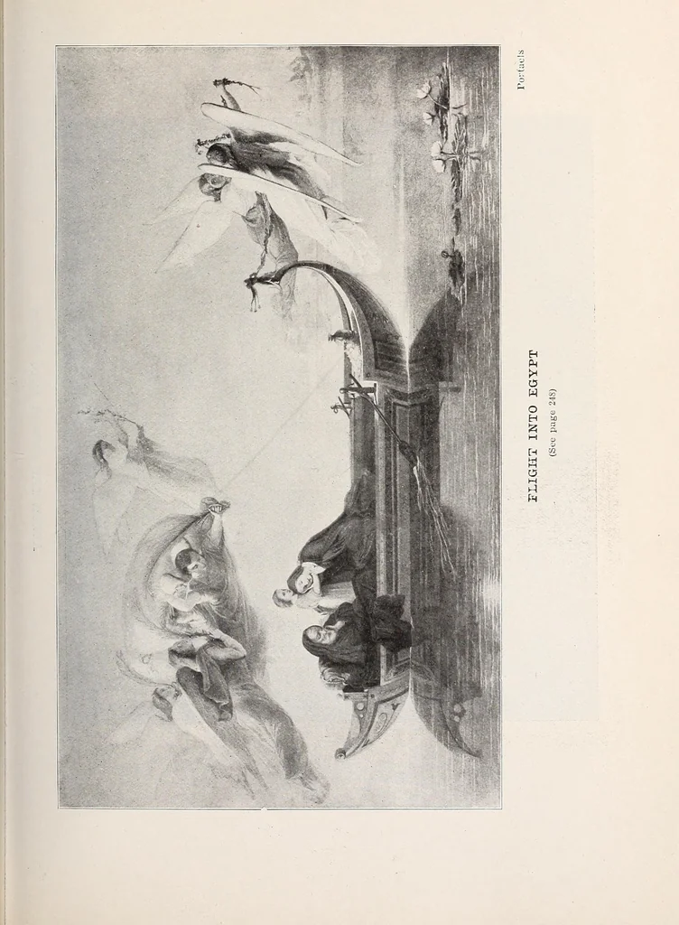 An illustration from Our angel friends in ministry and song, 1903, leaf 236