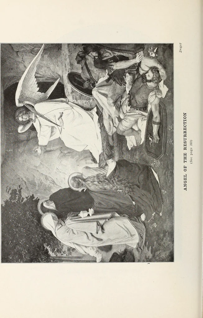 An illustration from Our angel friends in ministry and song, 1903, leaf 255