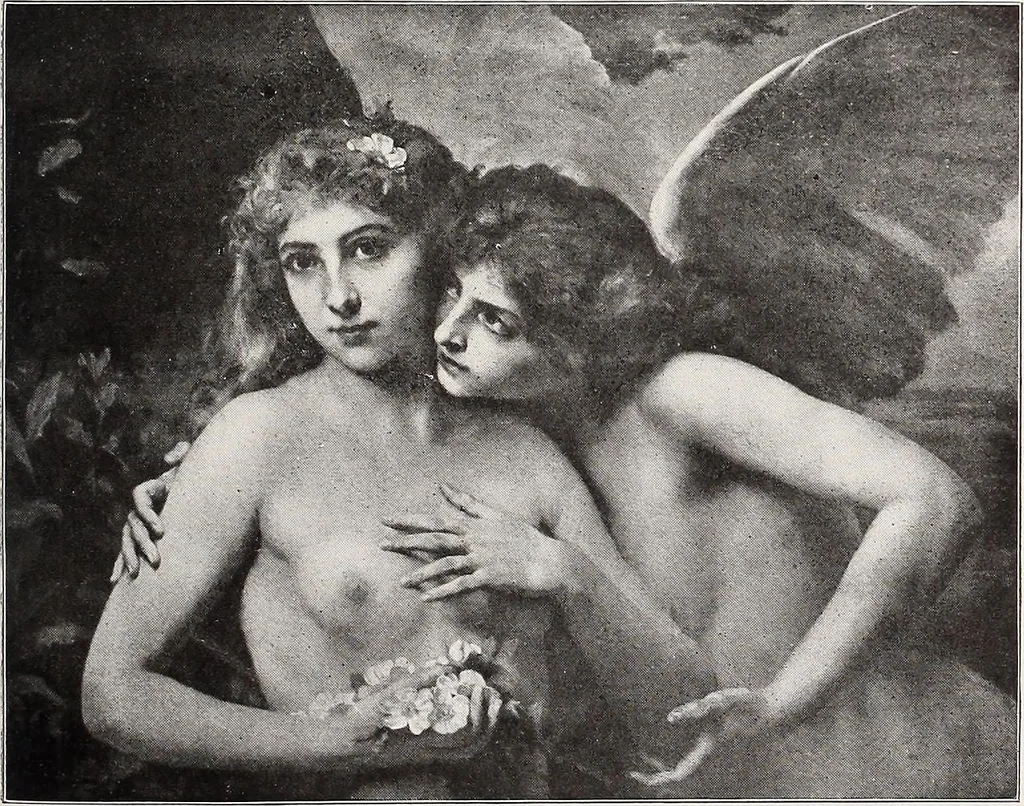 An illustration from Our angel friends in ministry and song, 1903, leaf 362