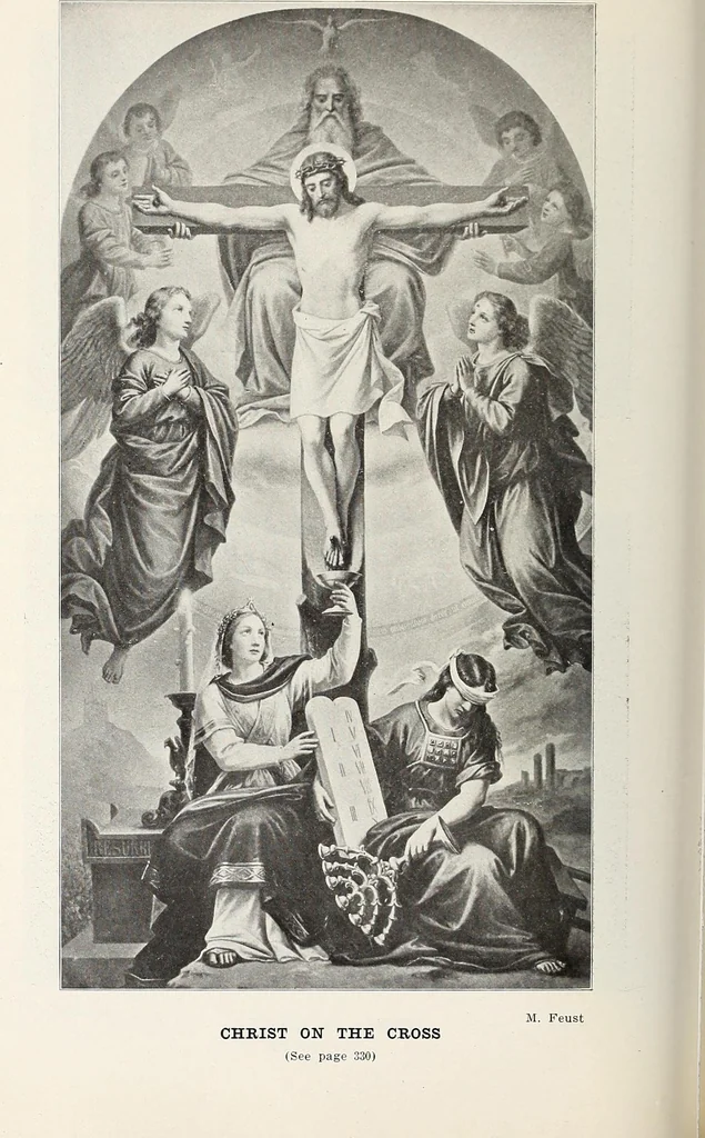 An illustration from Our angel friends in ministry and song, 1903, leaf 363