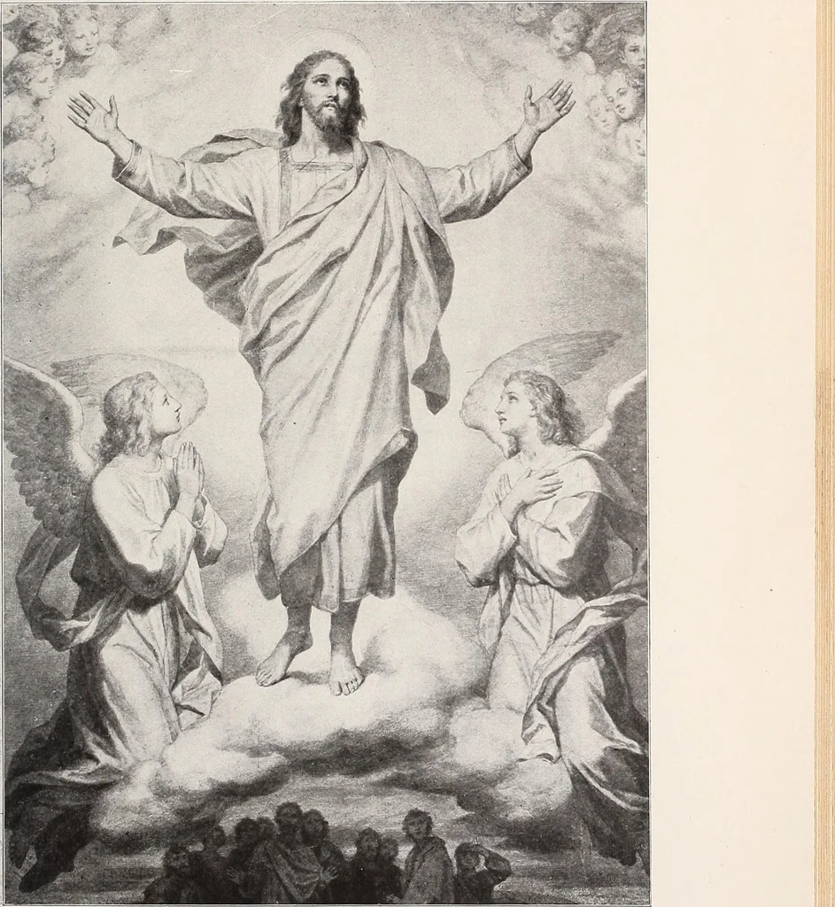 An illustration from Our angel friends in ministry and song, 1903, leaf 398