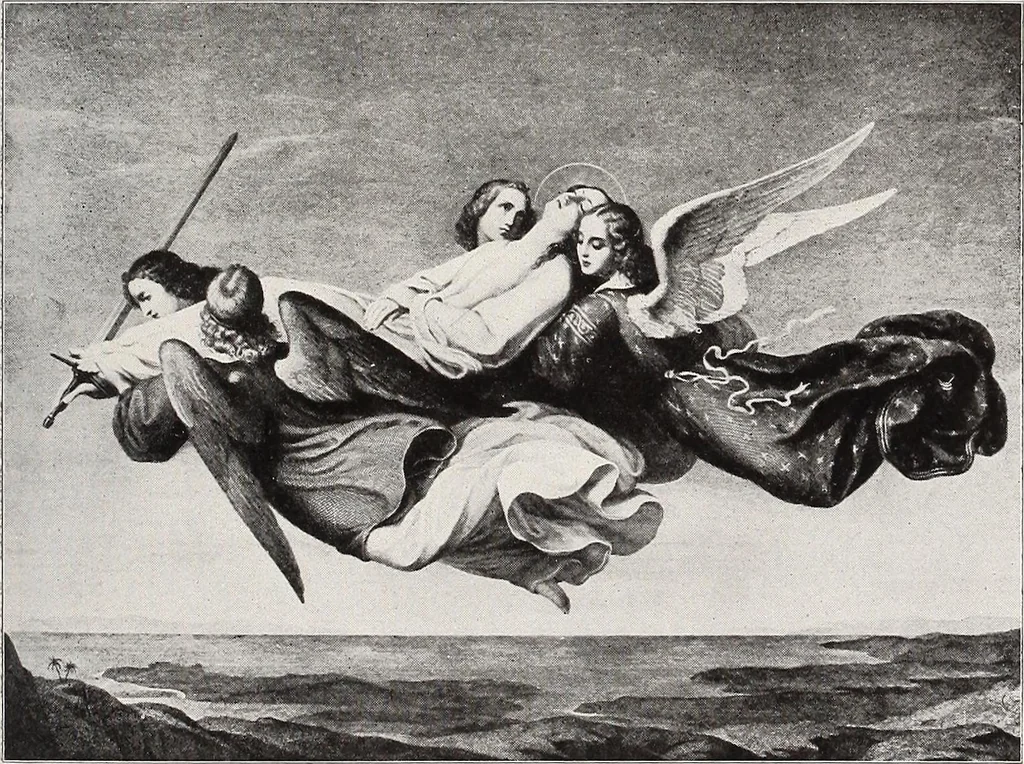 An illustration from Our angel friends in ministry and song, 1903, leaf 506