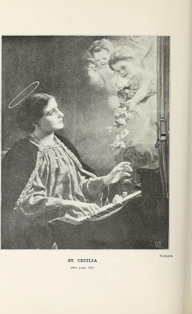 An illustration from Our angel friends in ministry and song, 1903, leaf 543