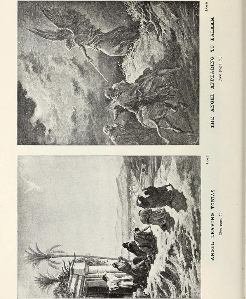 An illustration from Our angel friends in ministry and song, 1903, leaf 57
