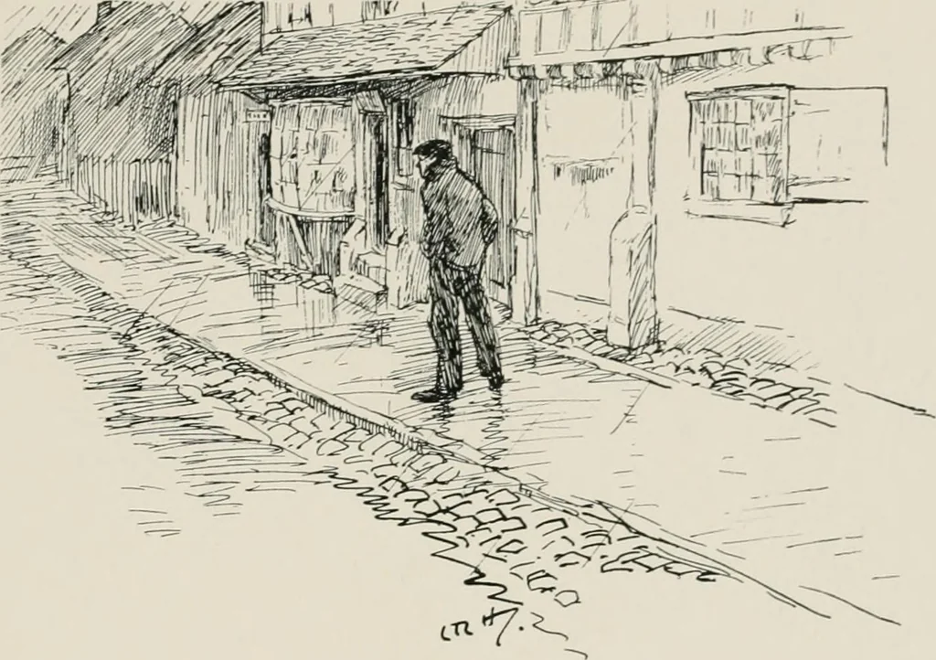 An illustration from Our battalion : being some slight impressions of His Majesty's Auxiliary Forces, in camp and elsewhere, 1902, leaf 12