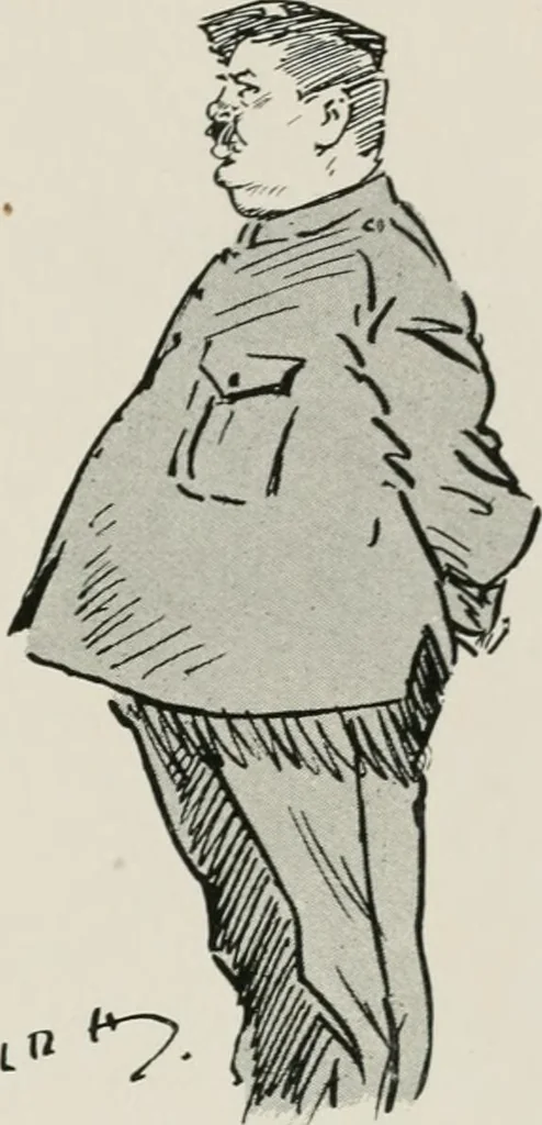 An illustration from Our battalion : being some slight impressions of His Majesty's Auxiliary Forces, in camp and elsewhere, 1902, leaf 22
