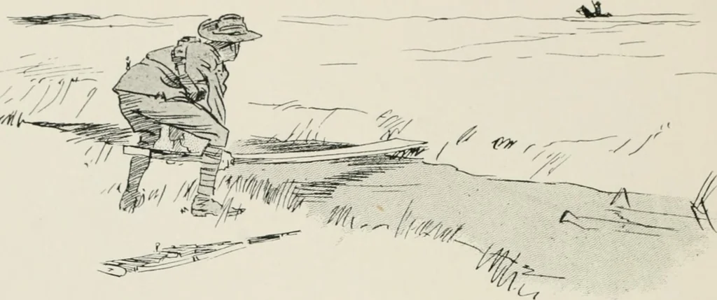An illustration from Our battalion : being some slight impressions of His Majesty's Auxiliary Forces, in camp and elsewhere, 1902, leaf 43