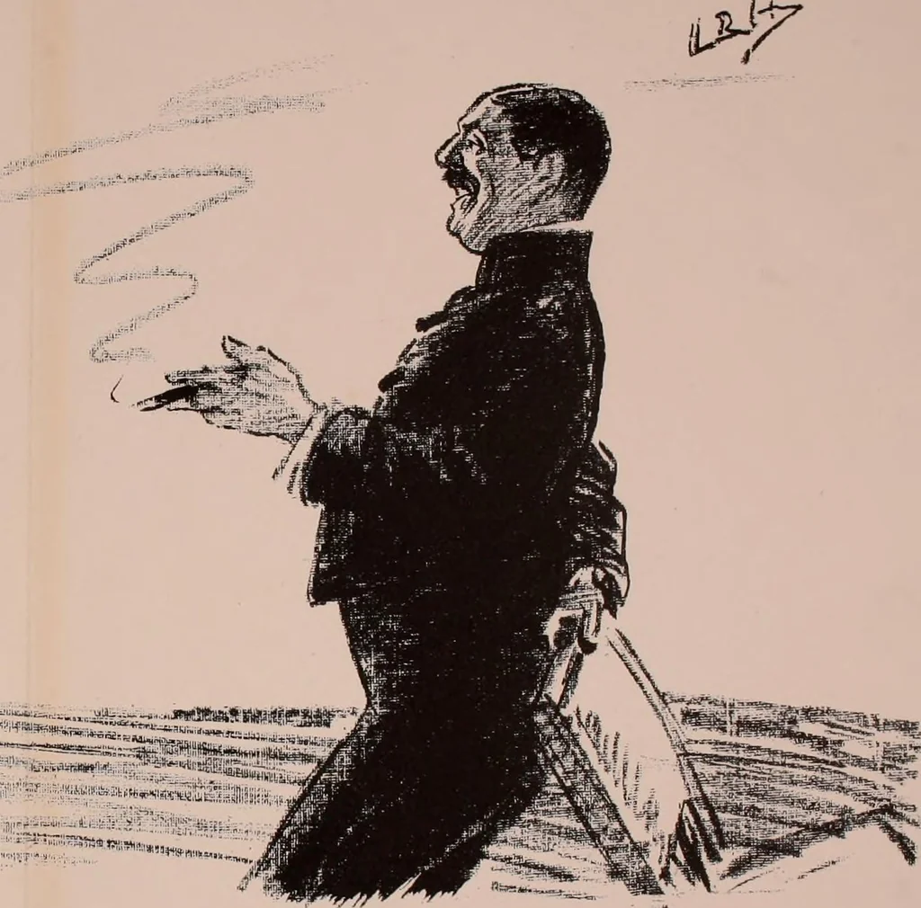 An illustration from Our battalion : being some slight impressions of His Majesty's Auxiliary Forces, in camp and elsewhere, 1902, leaf 83