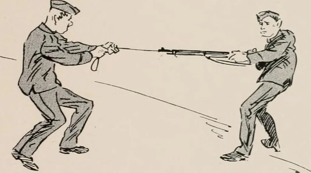 An illustration from Our battalion : being some slight impressions of His Majesty's Auxiliary Forces, in camp and elsewhere, 1902, leaf 98