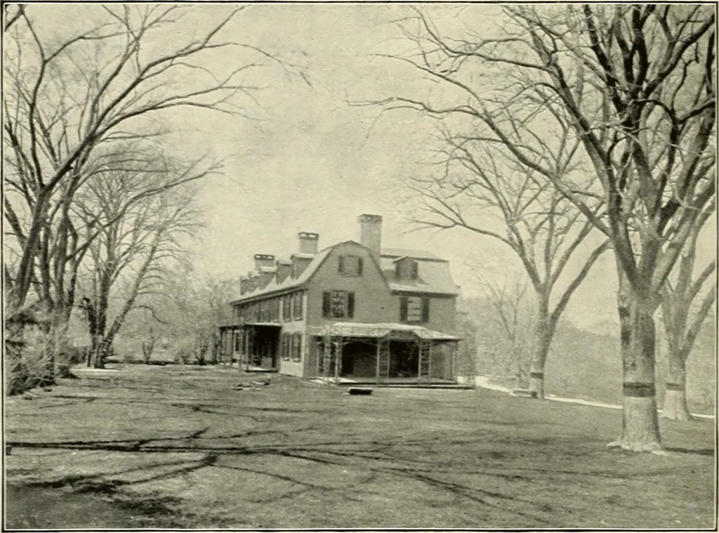 An illustration from Our colonial homes, 1894, leaf 105