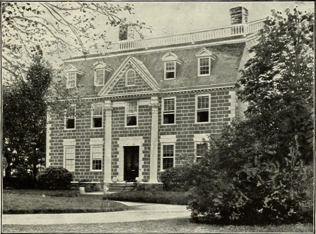 An illustration from Our colonial homes, 1894, leaf 144