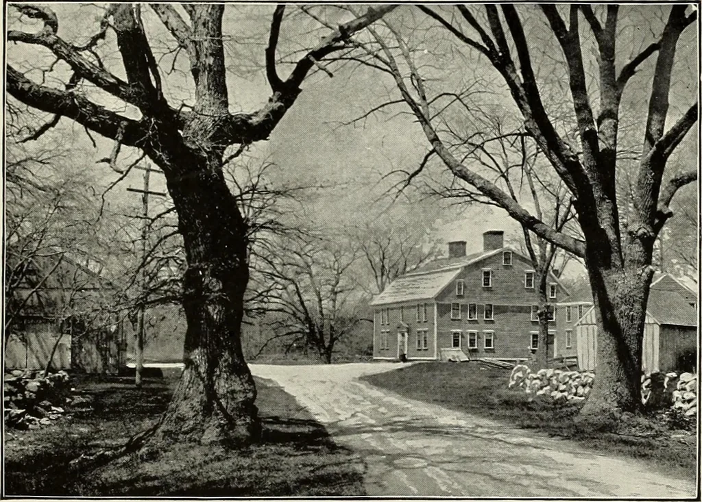 An illustration from Our colonial homes, 1894, leaf 176