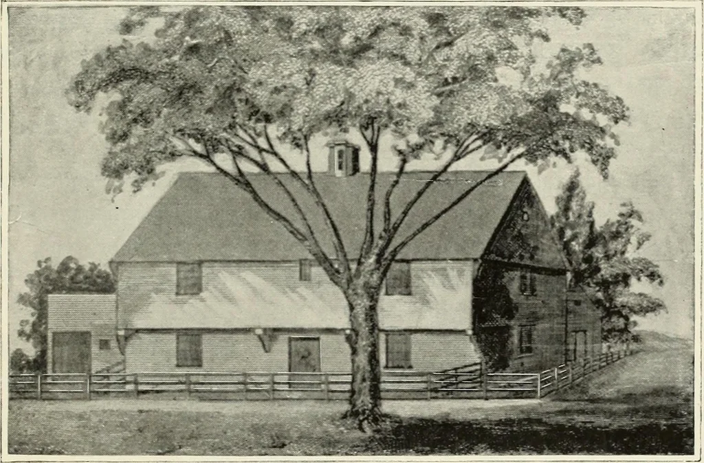 An illustration from Our colonial homes, 1894, leaf 200
