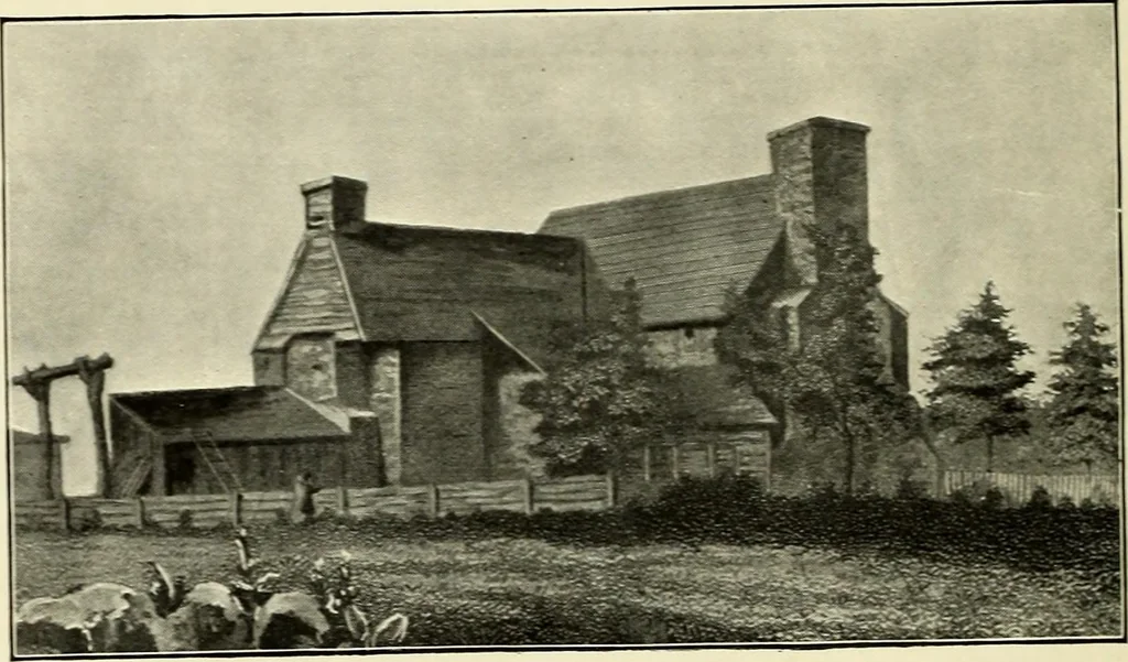 An illustration from Our colonial homes, 1894, leaf 221