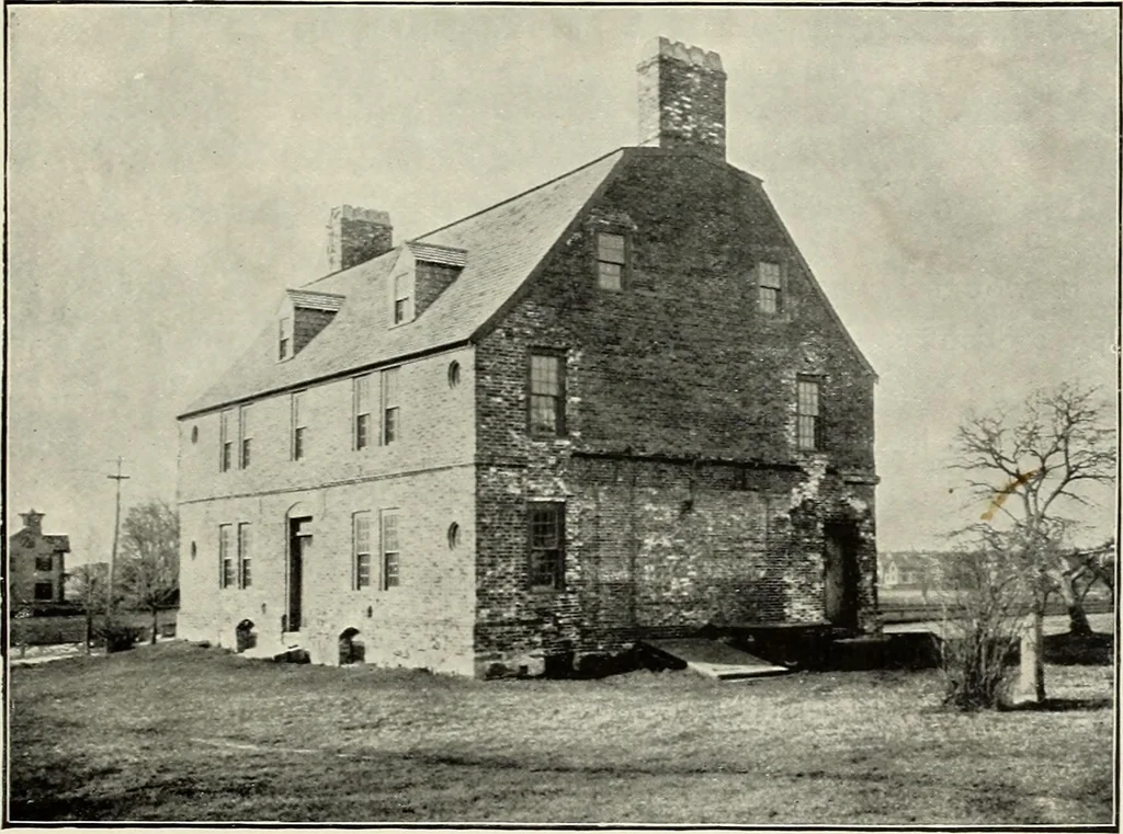 An illustration from Our colonial homes, 1894, leaf 48