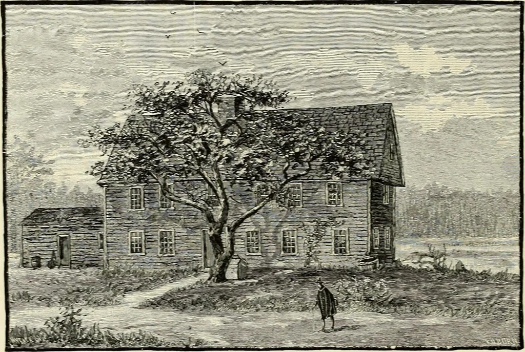 An illustration from Our colonial homes, 1894, leaf 71