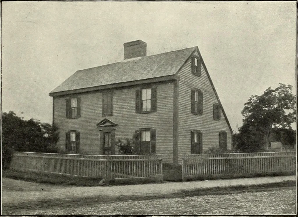 An illustration from Our colonial homes, 1894, leaf 94