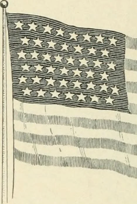 An illustration from Our country's flag and the flags of foreign countries, 1898, leaf 67