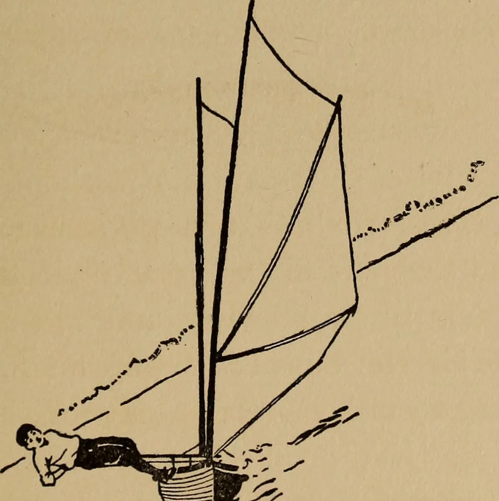 An illustration from Ourdoor sports and games, 1911, leaf 264
