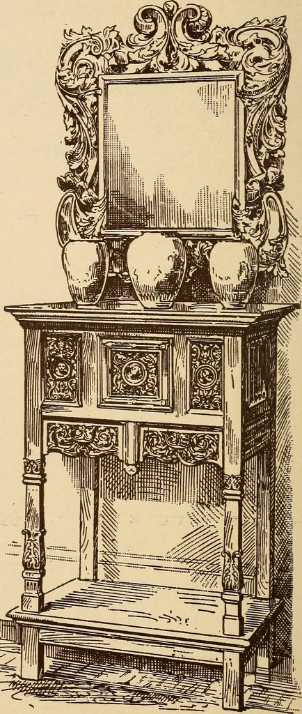 An illustration from Our doors and windows : how to decorate them, 1889, leaf 103
