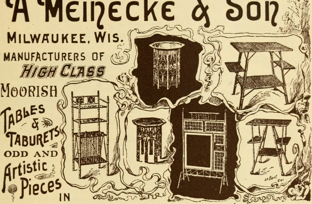 An illustration from Our doors and windows : how to decorate them, 1889, leaf 106