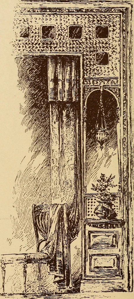 An illustration from Our doors and windows : how to decorate them, 1889, leaf 11