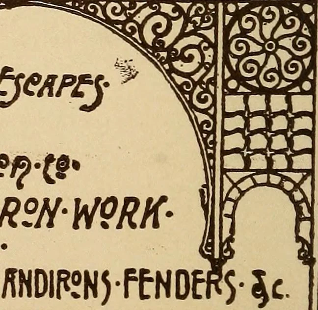 An illustration from Our doors and windows : how to decorate them, 1889, leaf 113