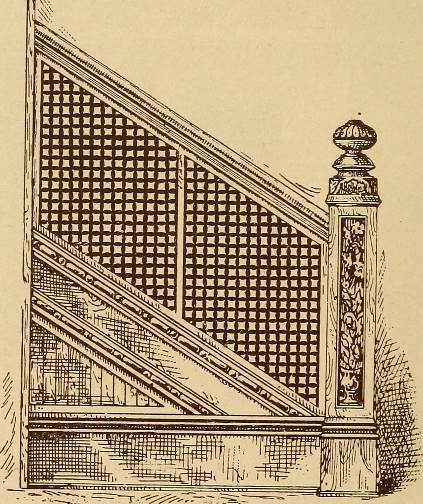 An illustration from Our doors and windows : how to decorate them, 1889, leaf 15