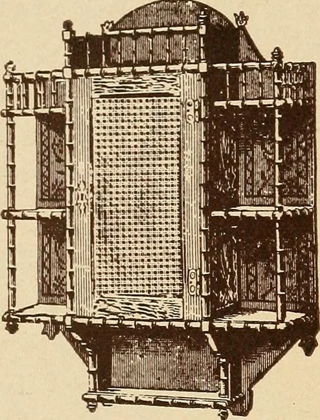 An illustration from Our doors and windows : how to decorate them, 1889, leaf 21
