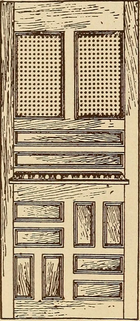 An illustration from Our doors and windows : how to decorate them, 1889, leaf 25