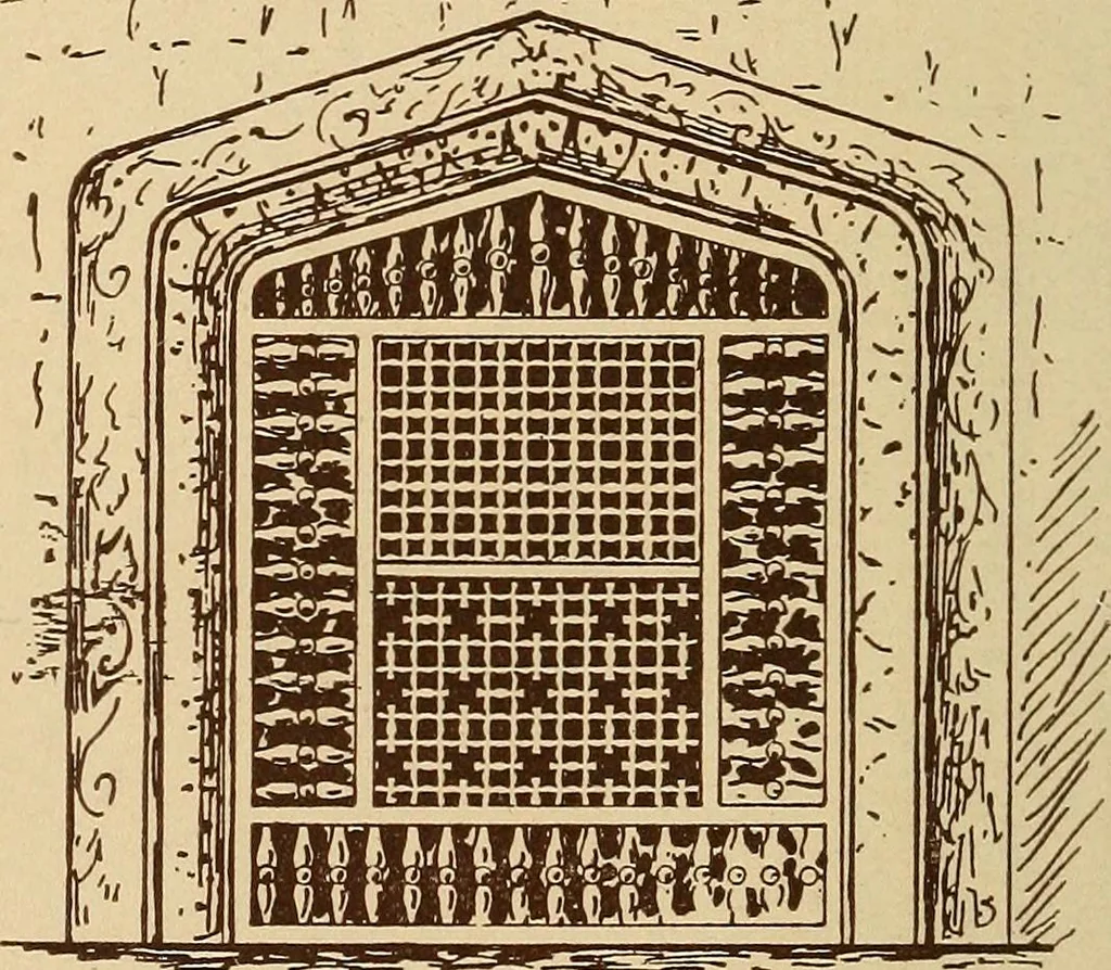 An illustration from Our doors and windows : how to decorate them, 1889, leaf 25