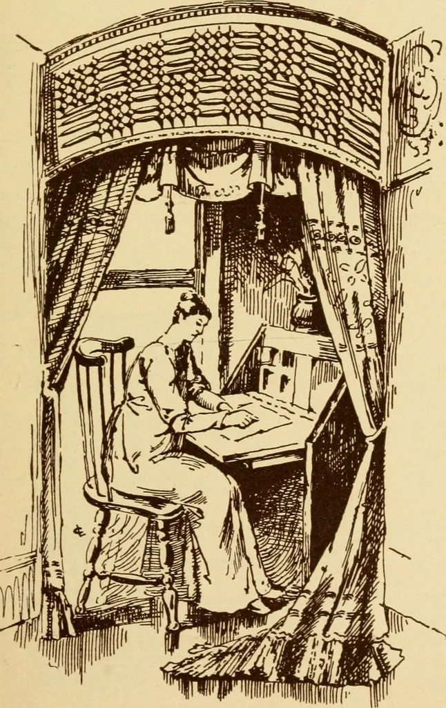 An illustration from Our doors and windows : how to decorate them, 1889, leaf 30