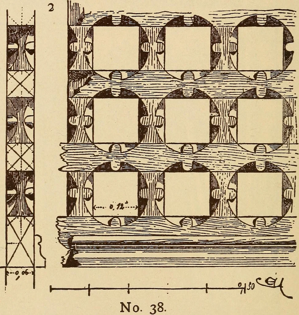 An illustration from Our doors and windows : how to decorate them, 1889, leaf 33