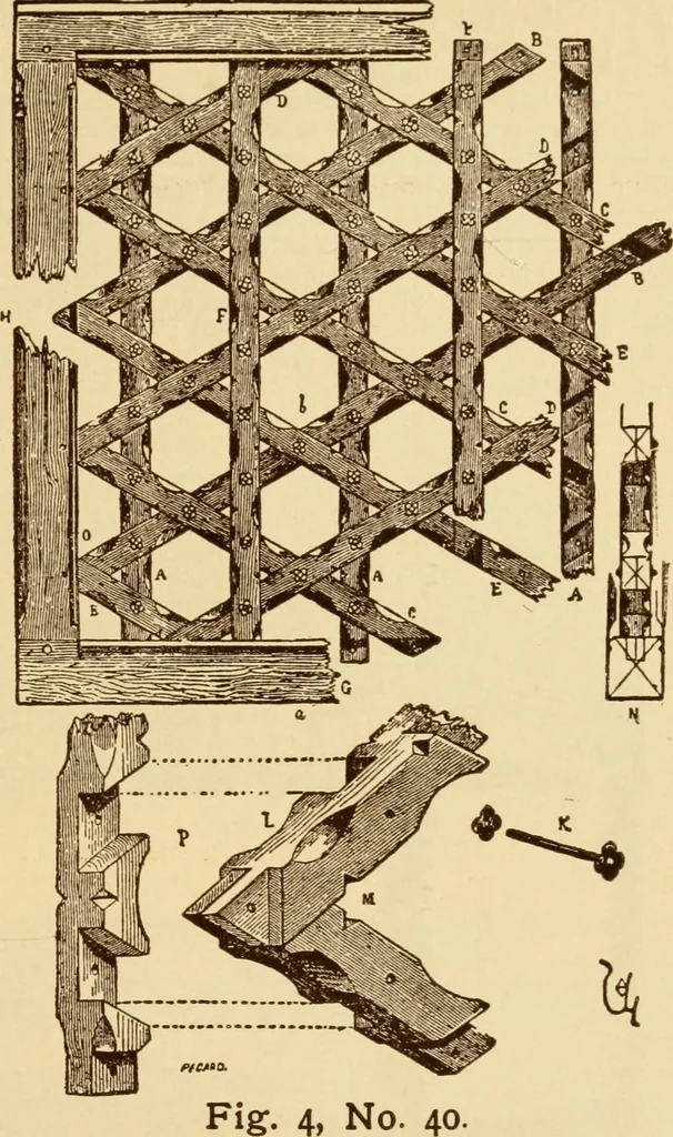 An illustration from Our doors and windows : how to decorate them, 1889, leaf 34