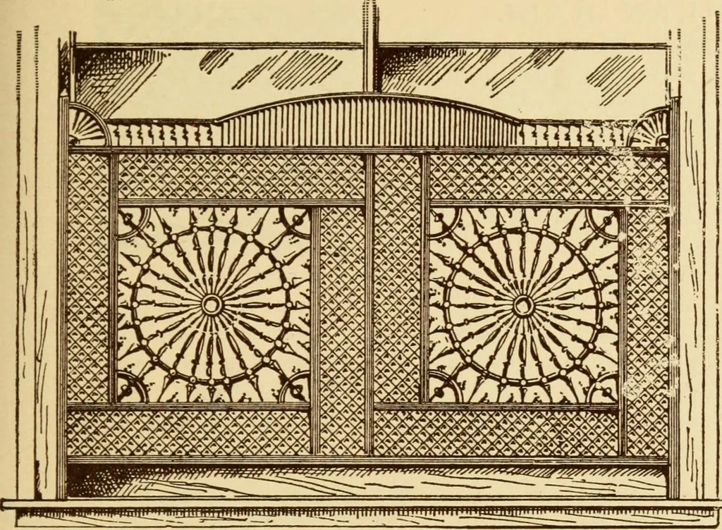 An illustration from Our doors and windows : how to decorate them, 1889, leaf 36