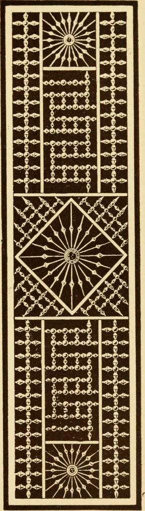 An illustration from Our doors and windows : how to decorate them, 1889, leaf 46