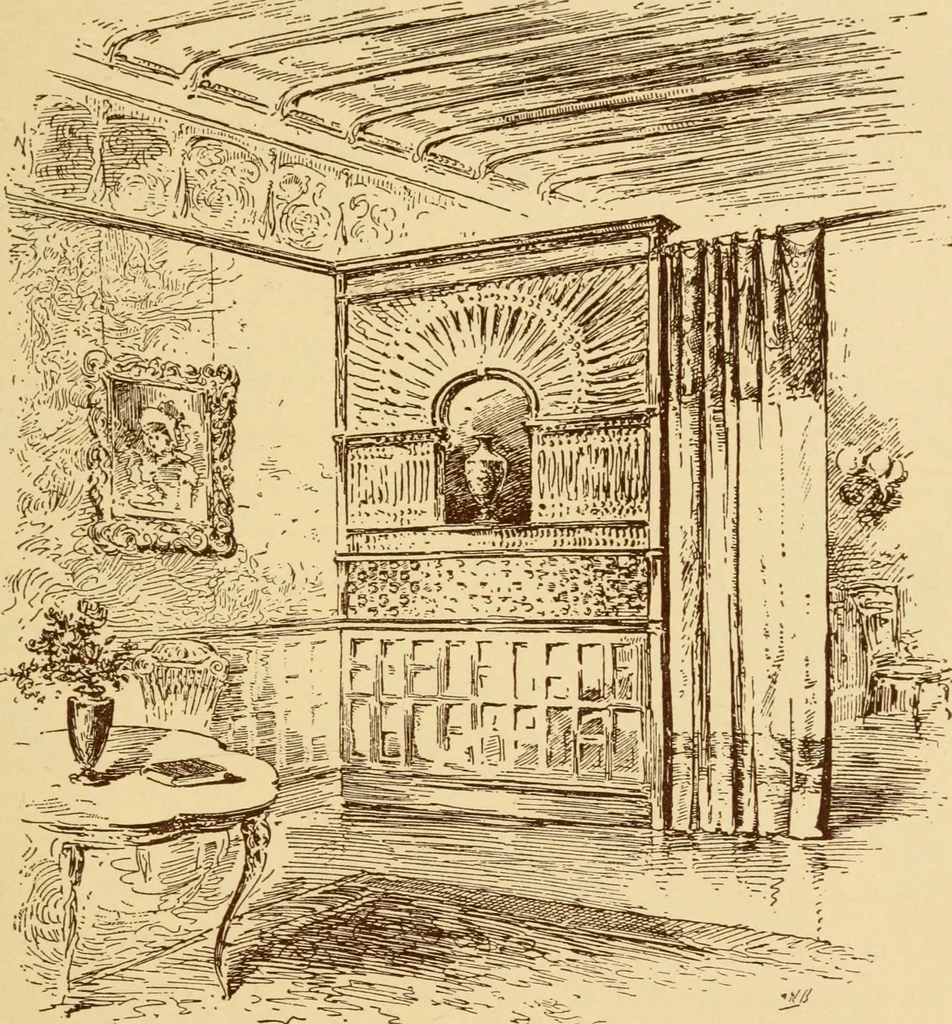 An illustration from Our doors and windows : how to decorate them, 1889, leaf 6