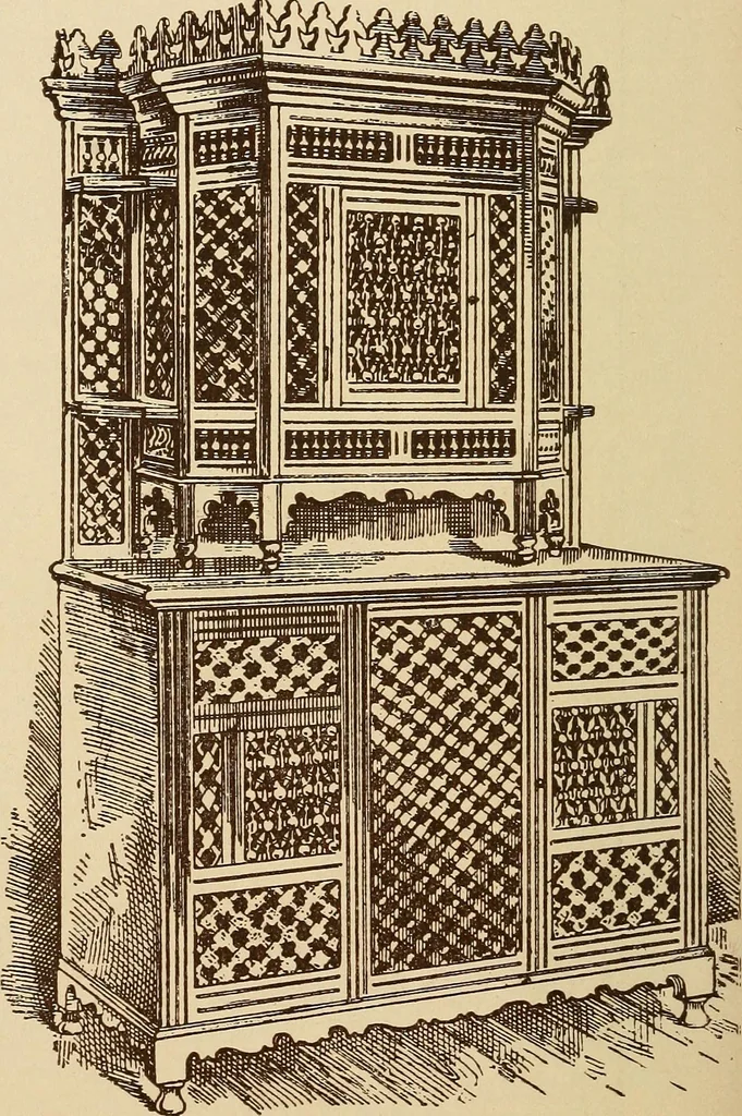 An illustration from Our doors and windows : how to decorate them, 1889, leaf 67