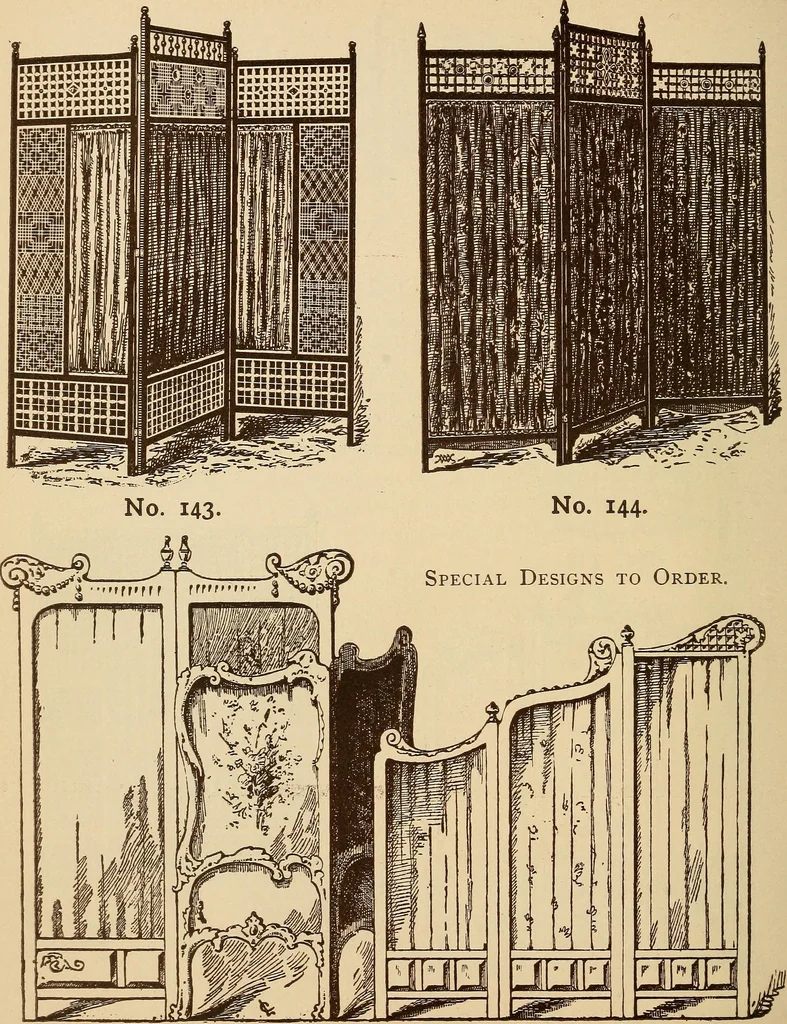 An illustration from Our doors and windows : how to decorate them, 1889, leaf 77