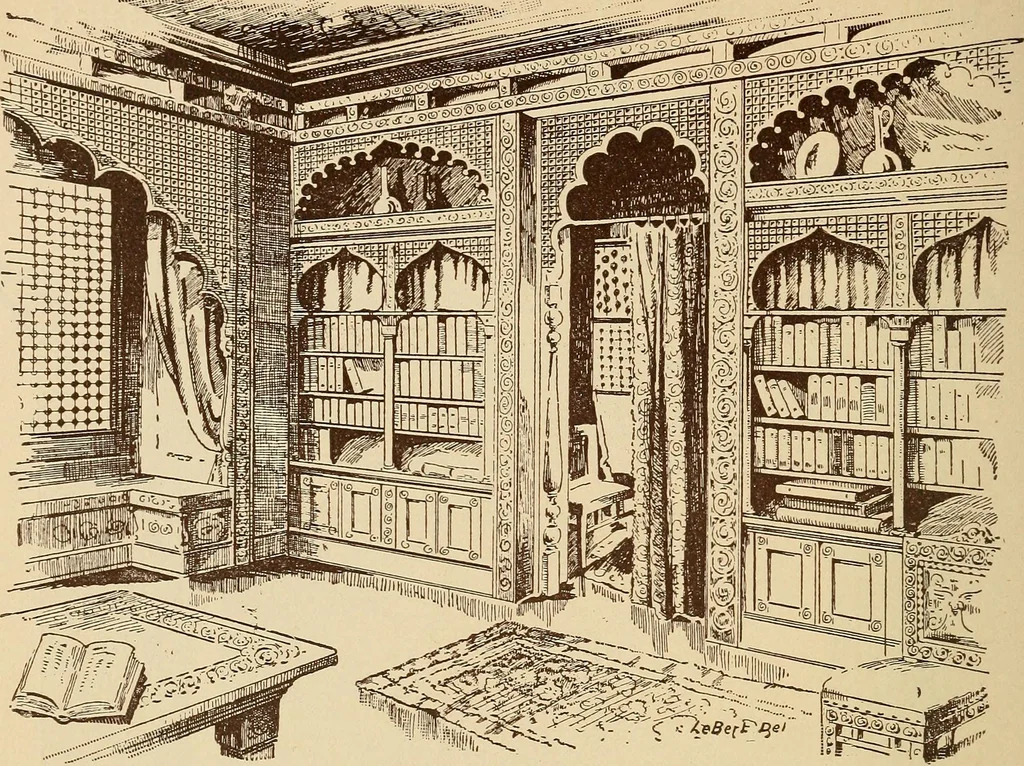 An illustration from Our doors and windows : how to decorate them, 1889, leaf 87