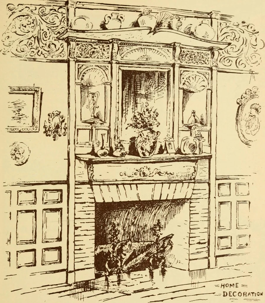 An illustration from Our doors and windows : how to decorate them, 1889, leaf 92