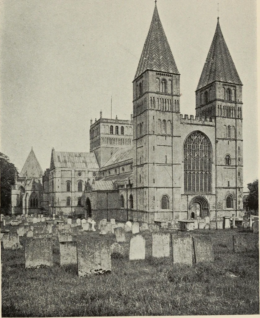 An illustration from Our English cathedrals ; their architectural beauties and characteristics, and their historical associations popularly described, together with chapters on the cathedral in mediaeval and in modern times, and in English poetry and prose; withmaps, plans, and numerous illustrations from photographs, 1911, leaf 158