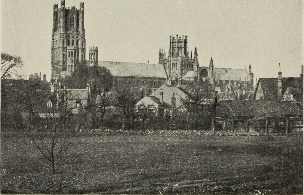 An illustration from Our English cathedrals ; their architectural beauties and characteristics, and their historical associations popularly described, together with chapters on the cathedral in mediaeval and in modern times, and in English poetry and prose; withmaps, plans, and numerous illustrations from photographs, 1911, leaf 184