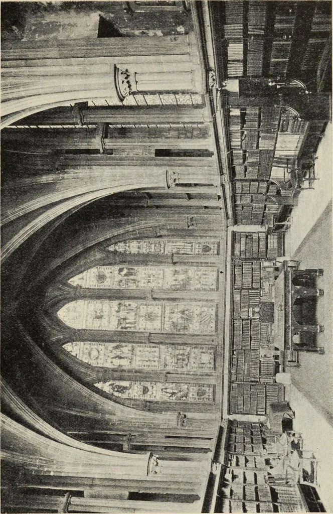 An illustration from Our English cathedrals ; their architectural beauties and characteristics, and their historical associations popularly described, together with chapters on the cathedral in mediaeval and in modern times, and in English poetry and prose; withmaps, plans, and numerous illustrations from photographs, 1911, leaf 220